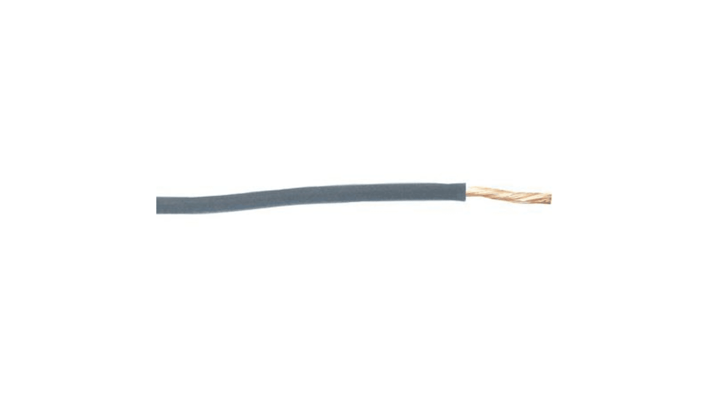 Cable de conexión RS PRO, área transversal 2 mm² Automoción Filamentos del Núcleo 115/0,15 mm Gris, 600 V, long. 30m