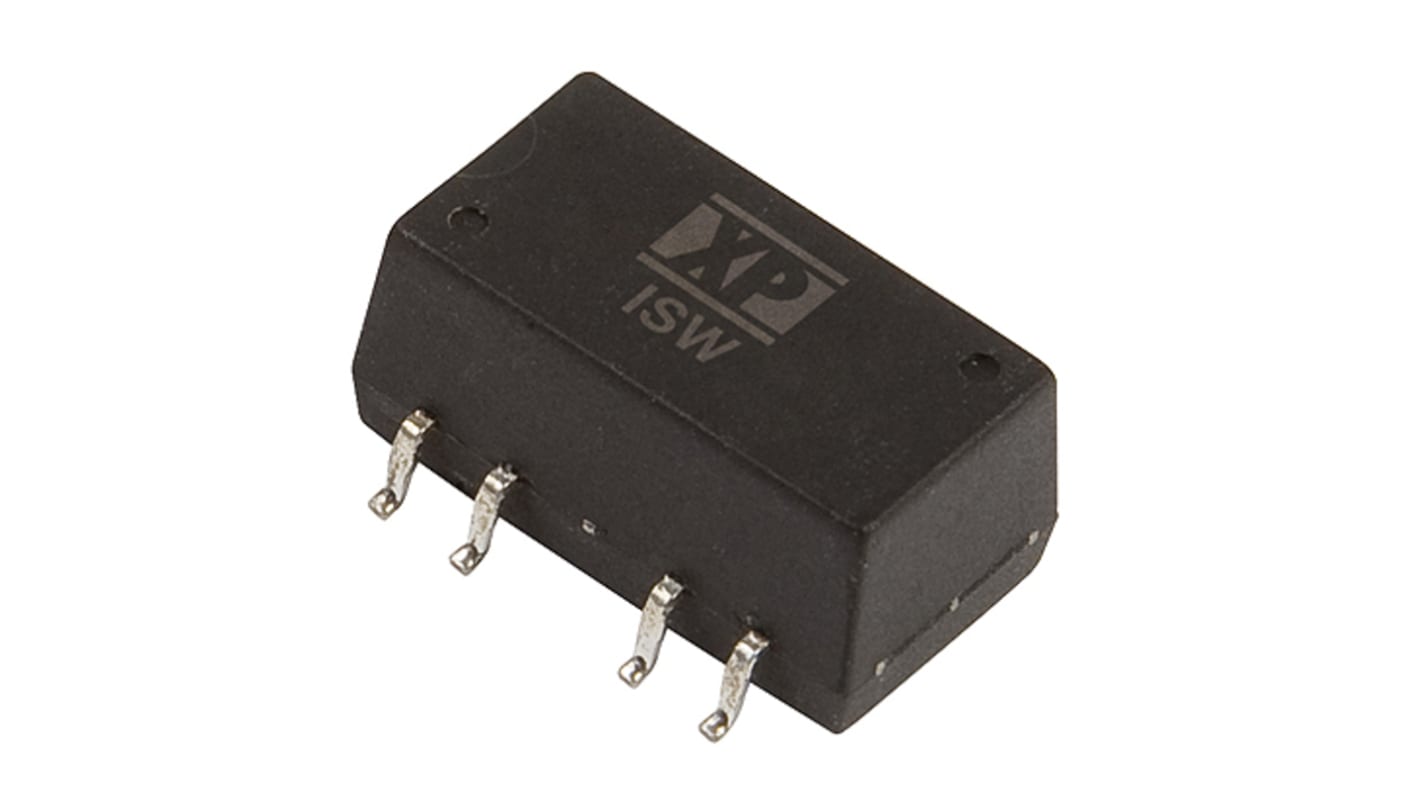 XP Power ISW Isolated DC-DC Converter, 5V dc/ 200mA Output, 4.75 → 5.25 V dc Input, 1W, Surface Mount, +85°C Max