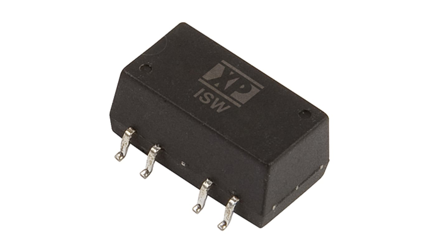 XP Power ISW DC-DC Converter, 15V dc/ 67mA Output, 4.75 → 5.25 V dc Input, 1W, Surface Mount, +85°C Max Temp