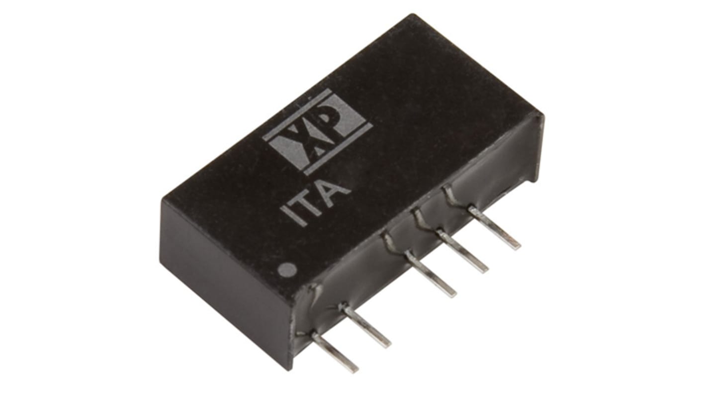 XP Power ITA DC-DC Converter, ±12V dc/ ±41.6mA Output, 4.5 → 5.5 V dc Input, 1W, Through Hole, +105°C Max Temp