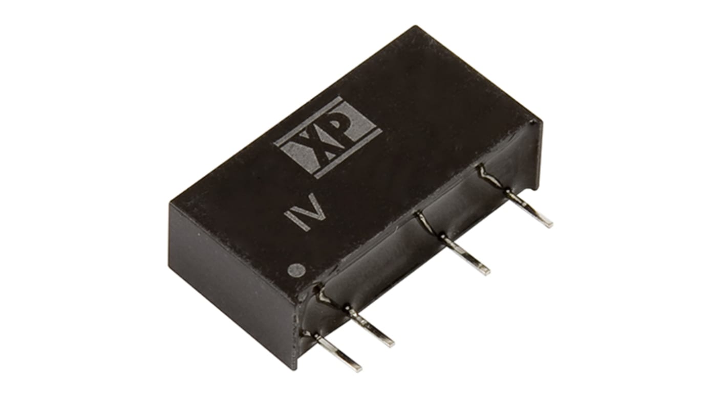 XP Power DC-DCコンバータ Vout：3.3V dc 21.6 → 26.4 V dc, 1W, IV2403SA