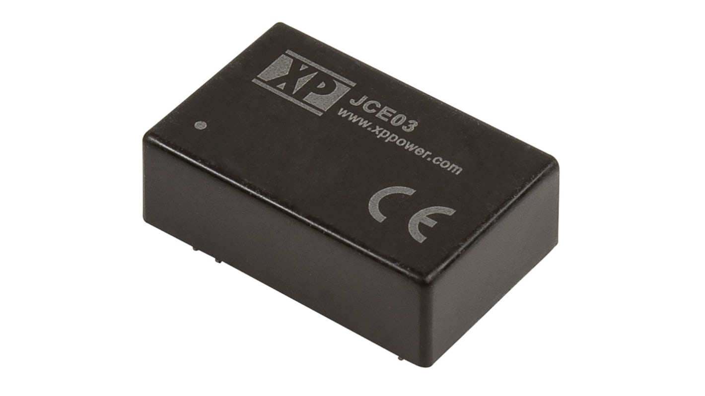 XP Power DC-DCコンバータ Vout：±15V dc 9 → 18 V dc, 3W, JCE0312D15-H