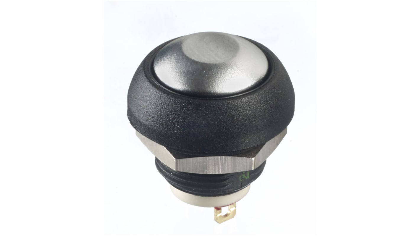 APEM IS Series Series Push Button Switch, Momentary, Panel Mount, 13.6mm Cutout, SPST, 32/48V dc, IP67