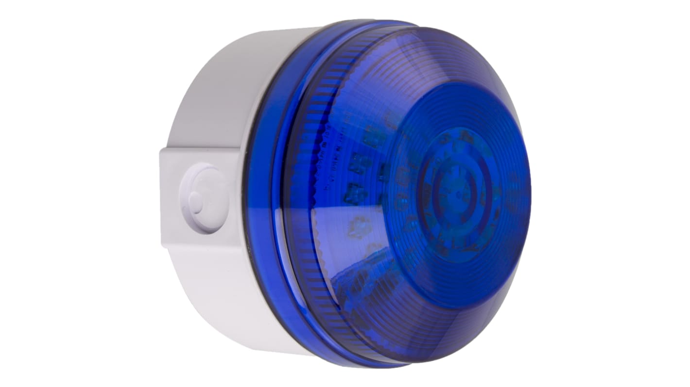 Moflash LED195, LED Blitz Signalleuchte Blau, 8 → 20 V ac/dc, Ø 104mm x 73mm