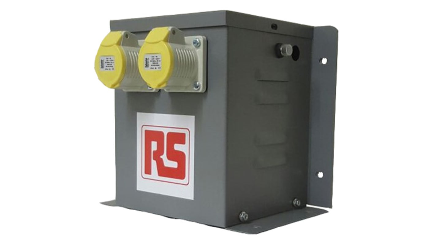 Trasformatore di sicurezza RS PRO 3.3 kVA Intermittent 5 Mins on 15 Mins off, primario 230V ca, secondario 110 (55V