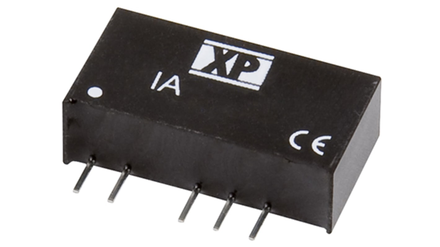 XP Power DC-DCコンバータ Vout：±12V dc 10.8 → 13.2 V dc, 1W, IA1212S