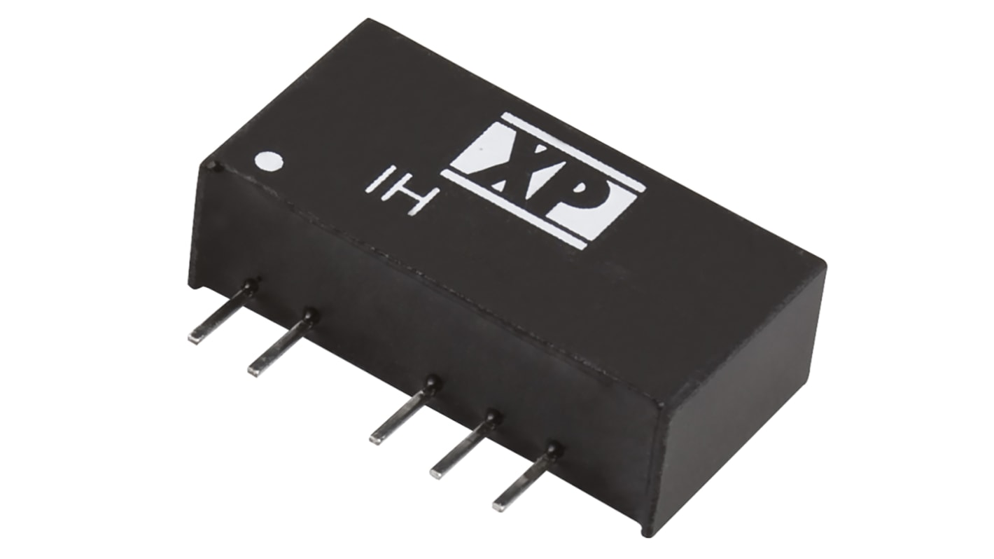 XP Power IH DC-DC Converter, ±5V dc/ ±200mA Output, 4.5 → 5.5 V dc Input, 2W, Through Hole, +85°C Max Temp -40°C