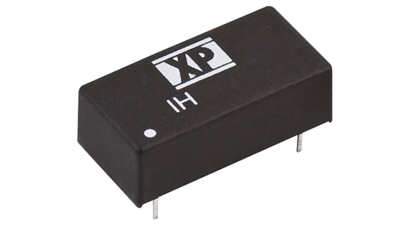 XP Power IH DC-DC Converter, ±12V dc/ ±84mA Output, 4.5 → 5.5 V dc Input, 2W, Through Hole, +85°C Max Temp -40°C