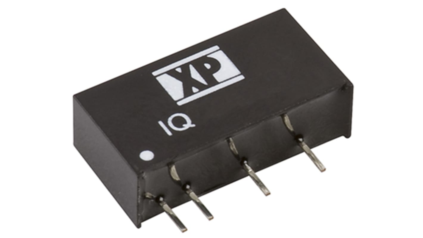 XP Power IQ DC-DC Converter, 12V dc/ 83mA Output, 4.5 → 5.5 V dc Input, 1W, Through Hole, +85°C Max Temp -40°C