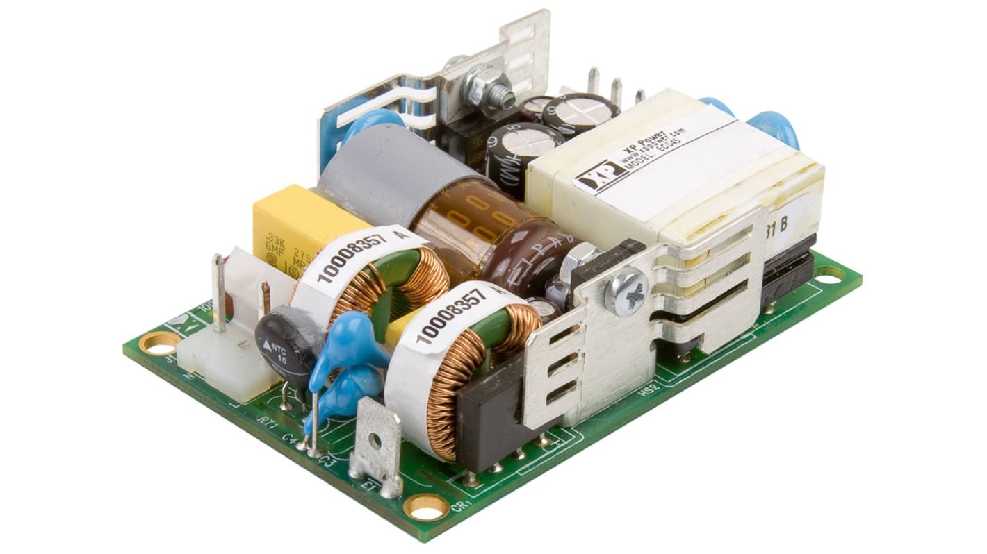 XP Power Switching Power Supply, ECS45US15, 15V dc, 3A, 45W, 1 Output, 120 → 370 V dc, 80 → 264 V ac