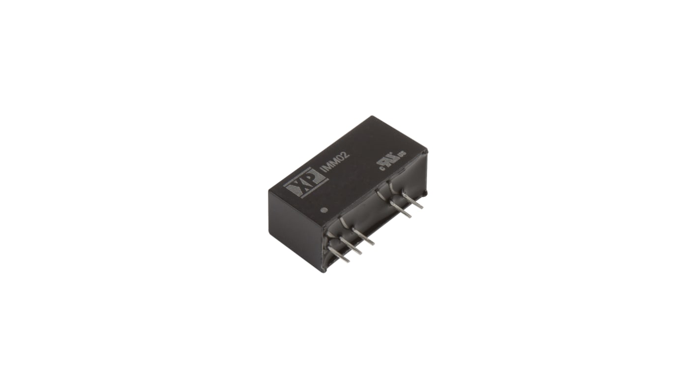 XP Power IMM DC-DC Converter, ±3.3V dc/ ±303mA Output, 4.5 → 9 V dc Input, 2W, Panel Mount, +100°C Max Temp