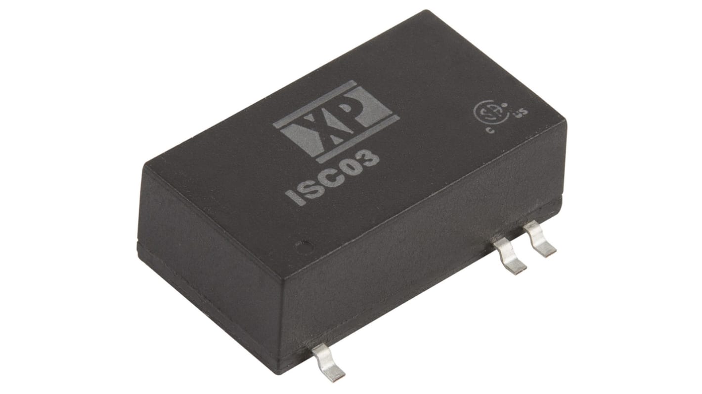 XP Power ISC DC-DC Converter, 5V dc/ 600mA Output, 9 → 36 V dc Input, 3W, Surface Mount, +100°C Max Temp -40°C