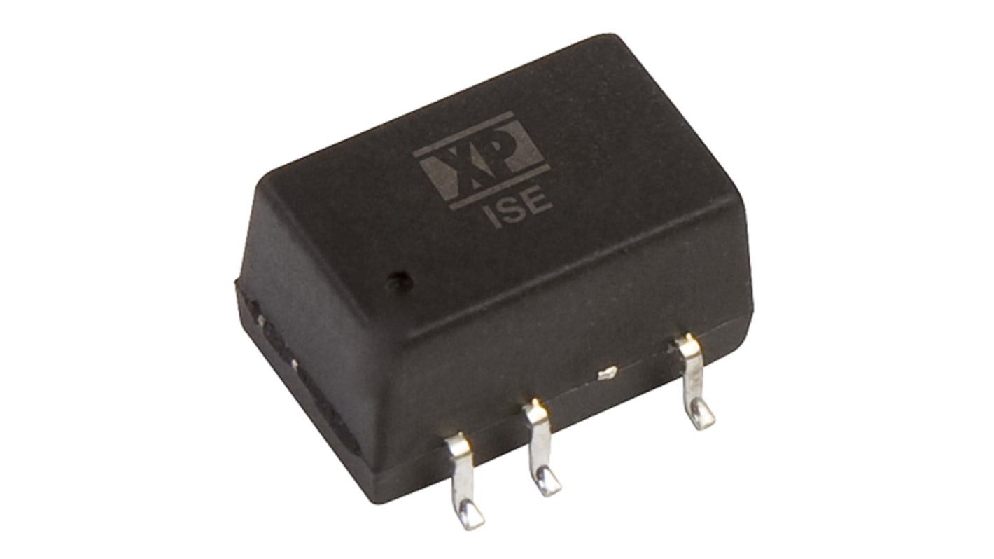 XP Power ISE DC-DC Converter, 3.3V dc/ 300mA Output, 2.97 → 3.63 V dc Input, 1W, Surface Mount, +105°C Max Temp