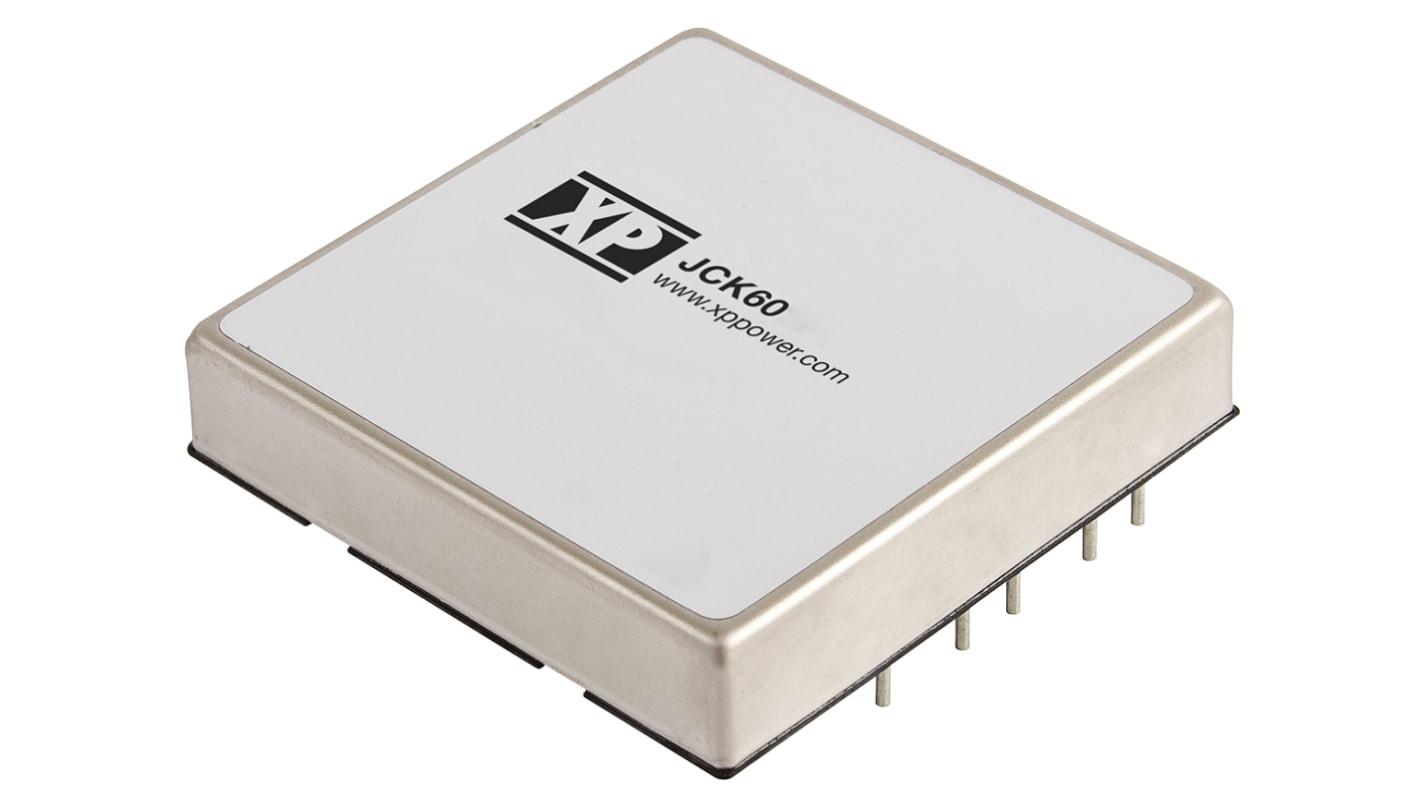 XP Power JCK DC-DC Converter, 15V dc/ 4A Output, 18 → 36 V dc Input, 60W, Through Hole, +85°C Max Temp -40°C Min