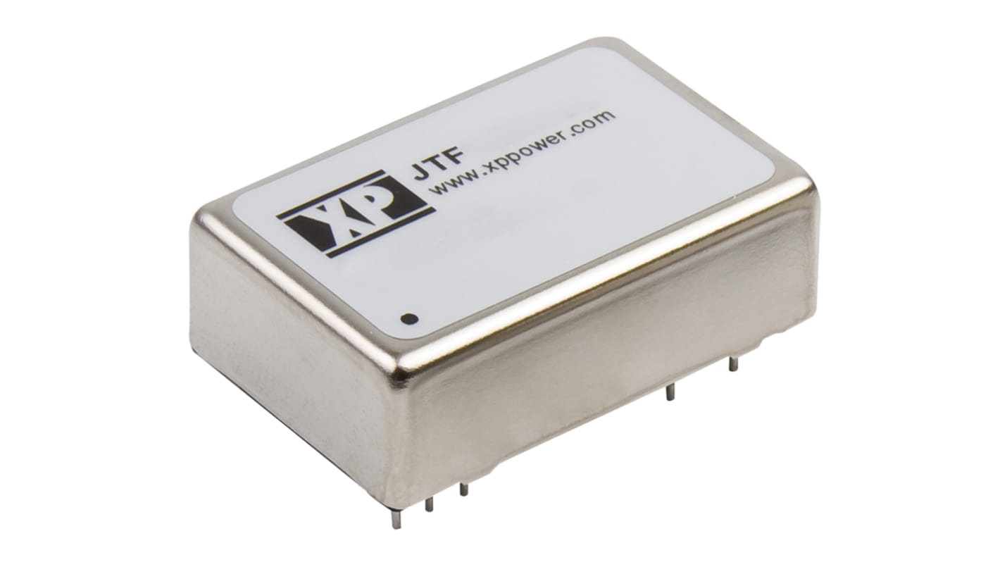 XP Power JTF DC-DC Converter, ±15V dc/ ±265mA Output, 9 → 36 V dc Input, 8W, Through Hole, +105°C Max Temp -40°C