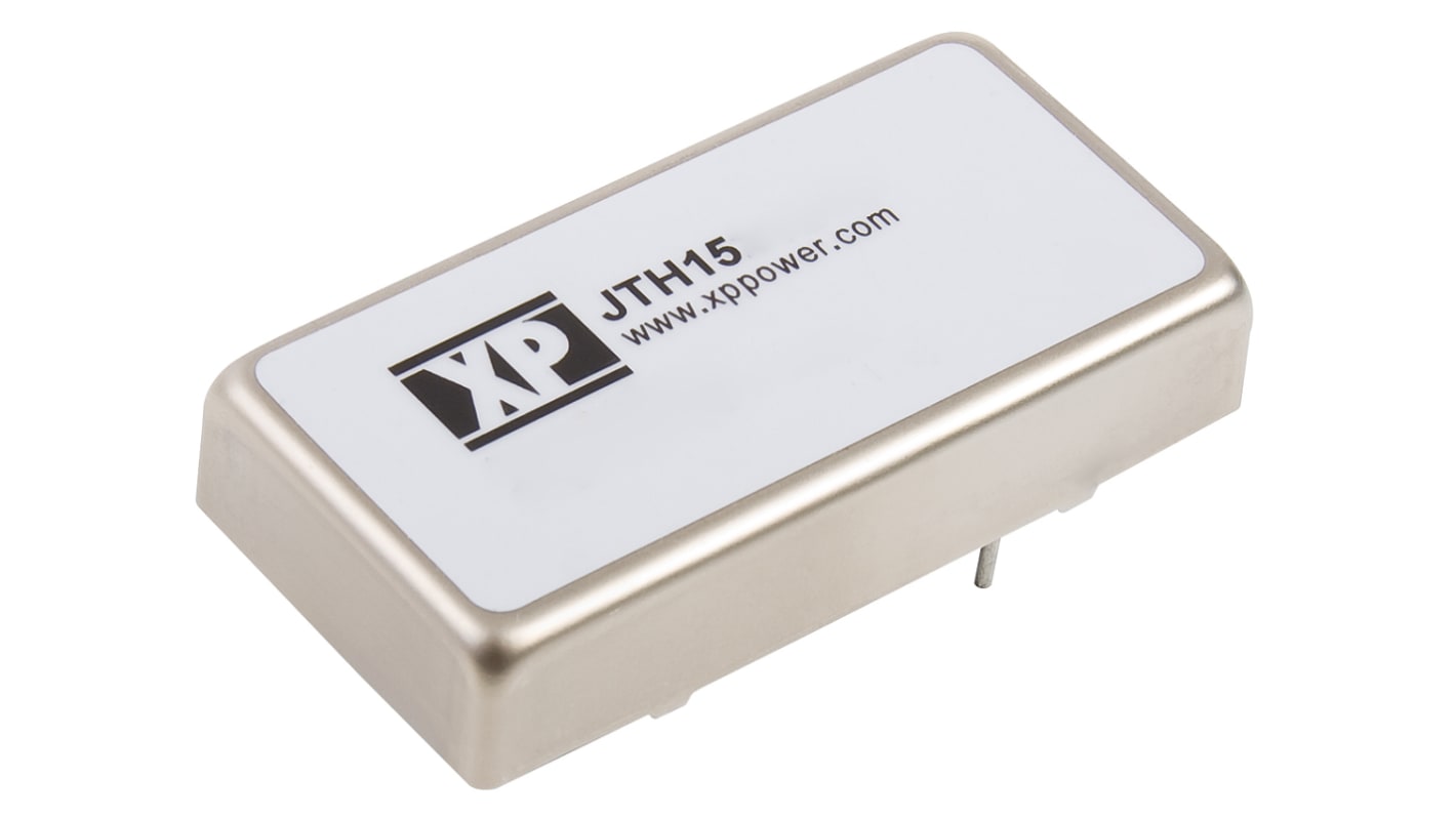 XP Power JTH DC-DC Converter, ±15V dc/ ±500mA Output, 9 → 36 V dc Input, 15W, Through Hole, +100°C Max Temp