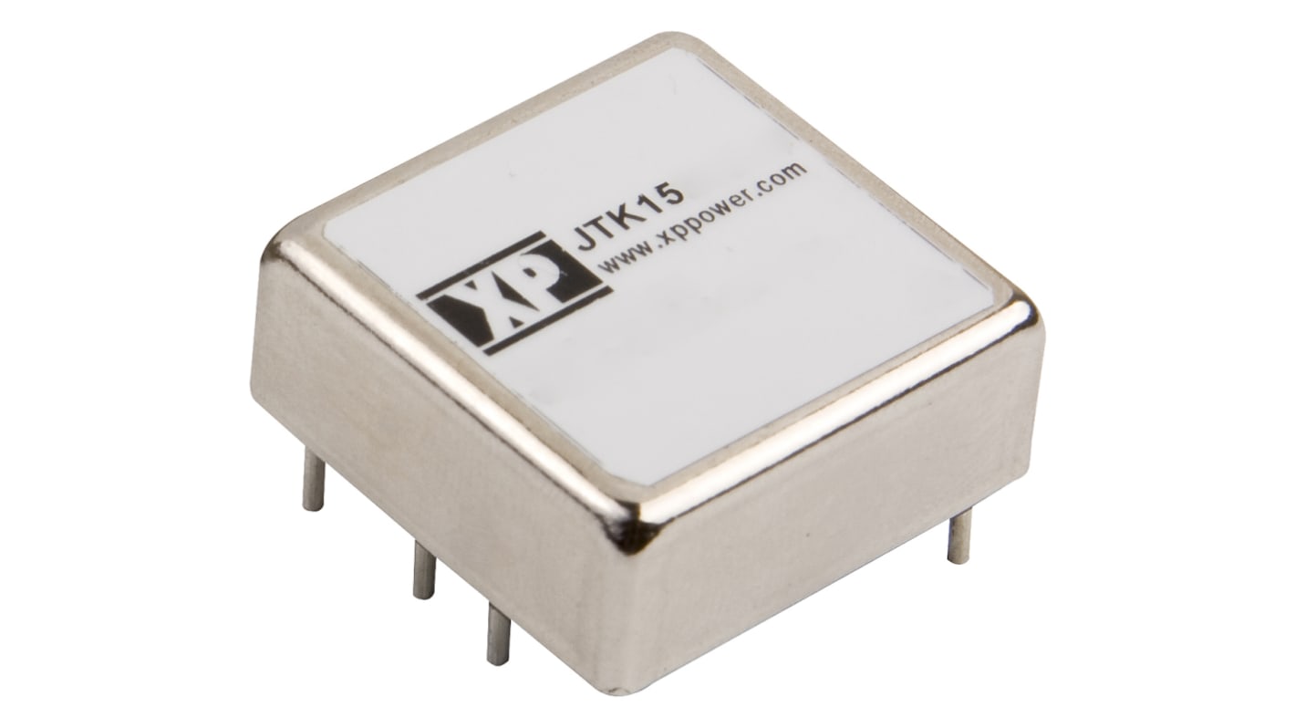XP Power JTK DC-DC Converter, 3.3V dc/ 4A Output, 9 → 36 V dc Input, 15W, Through Hole, +100°C Max Temp -40°C