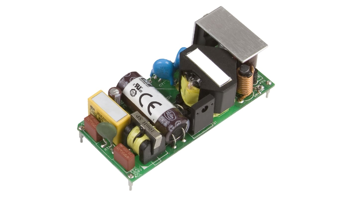 Fuente de alimentación conmutada XP Power, 3.3V dc, 6A, 20W, 1 salida, para uso médico, Montaje en PCB