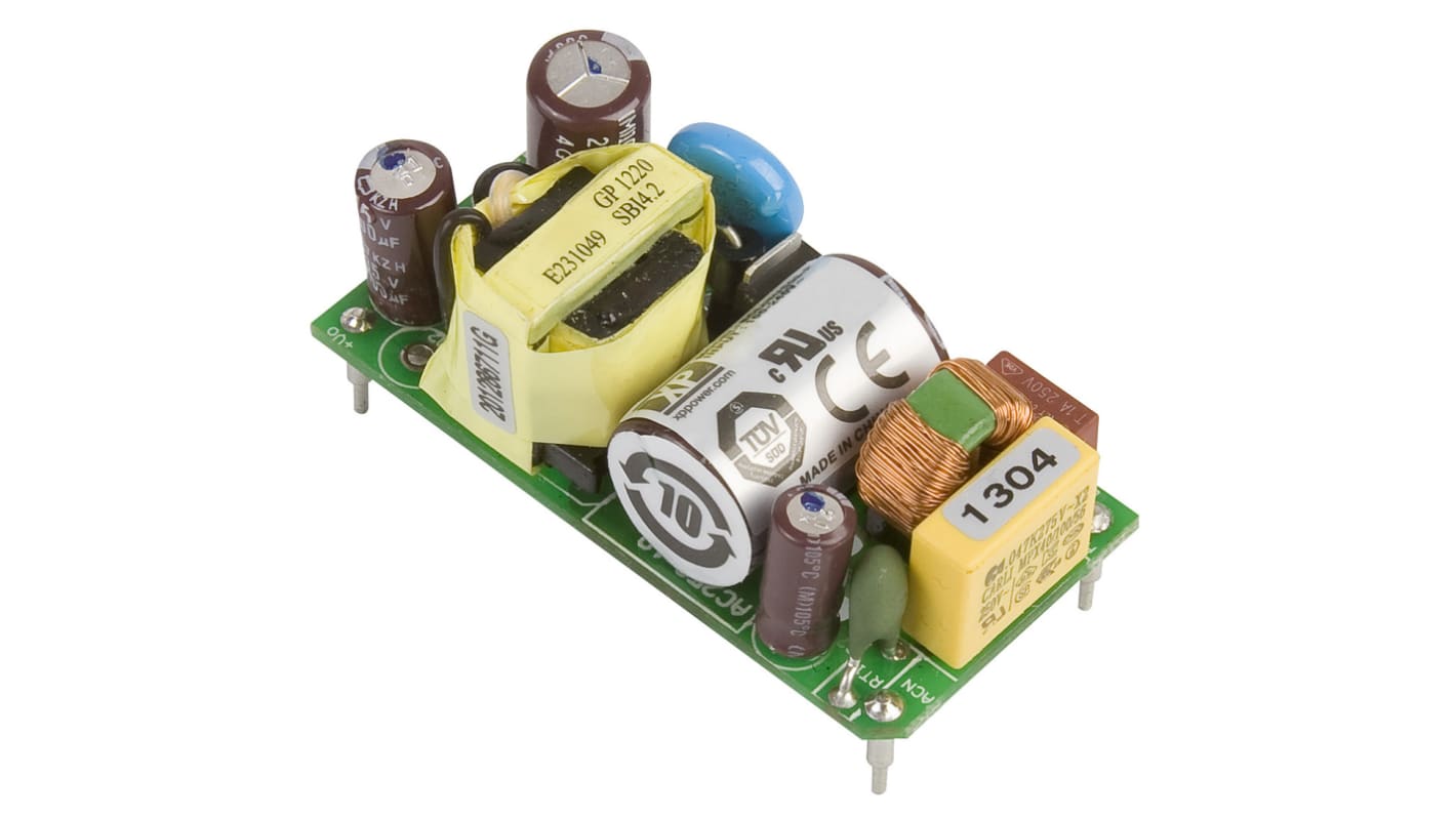 XP Power Schaltnetzteil, 12V dc / 410mA 5W 120 → 370 V dc, 85 → 264 V ac Offene Bauform, PCB-Montage