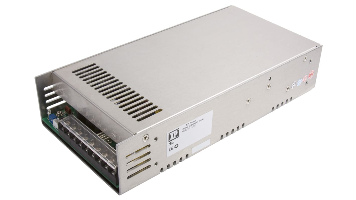 XP Power AC-DC Converter, LCL500PS12, 12V dc, 42A, 500W, 1 Output, 127 → 370 V dc, 85 → 264 V ac Input