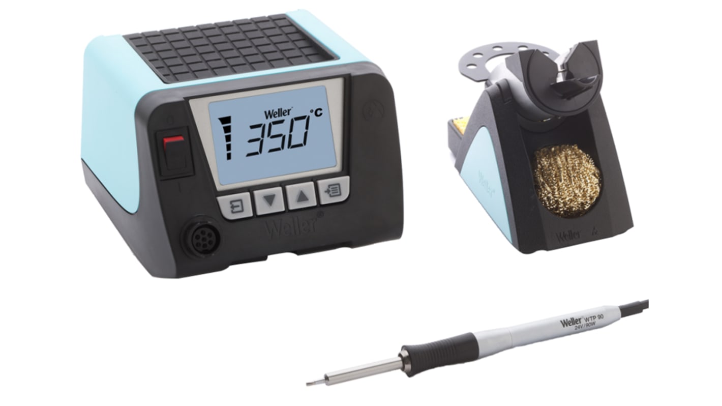 Weller WT 1010 Set Lötstation LCD 90W / 230V bis 450°C, Typ F - Schutzkontakt-Stecker, Typ G - UK 3-polig