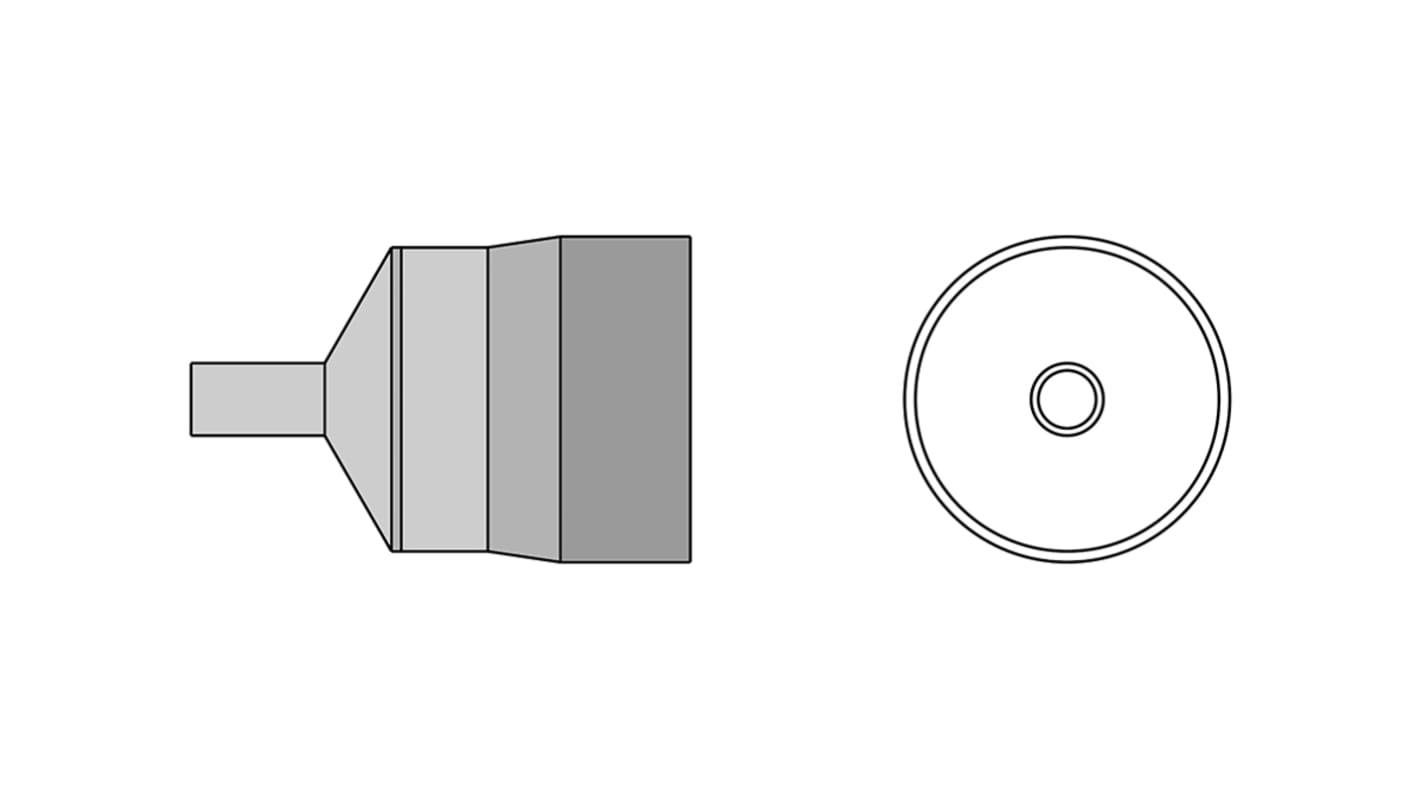 Buse à air chaud 4mm Weller TNR, pour  pour Stations à air chaud WTHA1