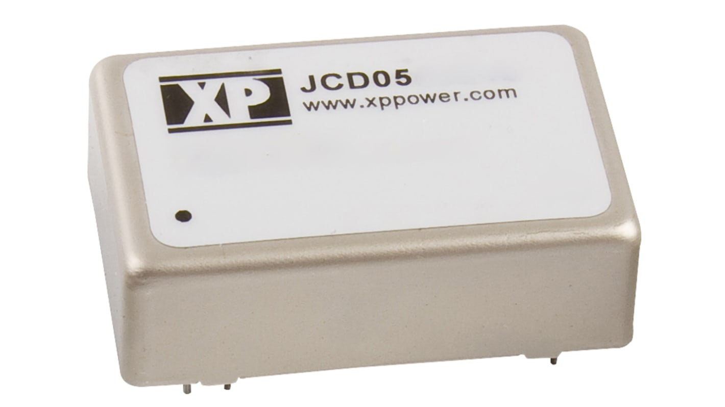 XP Power JCD DC-DC Converter, 24V dc/ 208mA Output, 9 → 18 V dc Input, 5W, Through Hole, +100°C Max Temp -40°C
