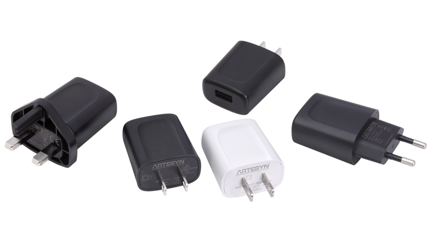 Zástrčkový napájecí zdroj, výstup: 5V dc, počet výstupů: 1 USB adaptér 1A 5W, Typ G