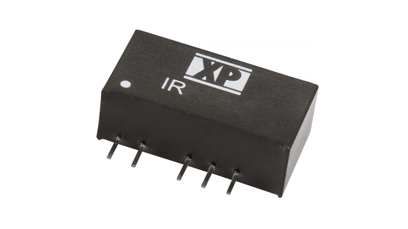 XP Power IR DC-DC Converter, ±5V dc/ ±300mA Output, 10.8 → 13.2 V dc Input, 3W, Through Hole, +85°C Max Temp