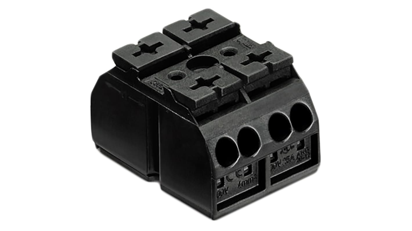 862552 Wago 862 Series Terminal Strip, 2Way, 32A, 20 → 12 AWG, Wire