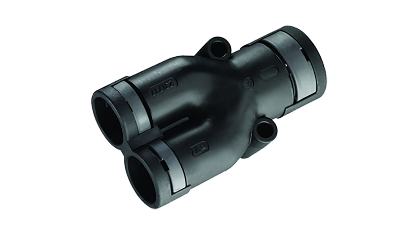 BEYR080707 Kopex Y Piece, Conduit Fitting, 48mm Nominal Size, 2 x M6