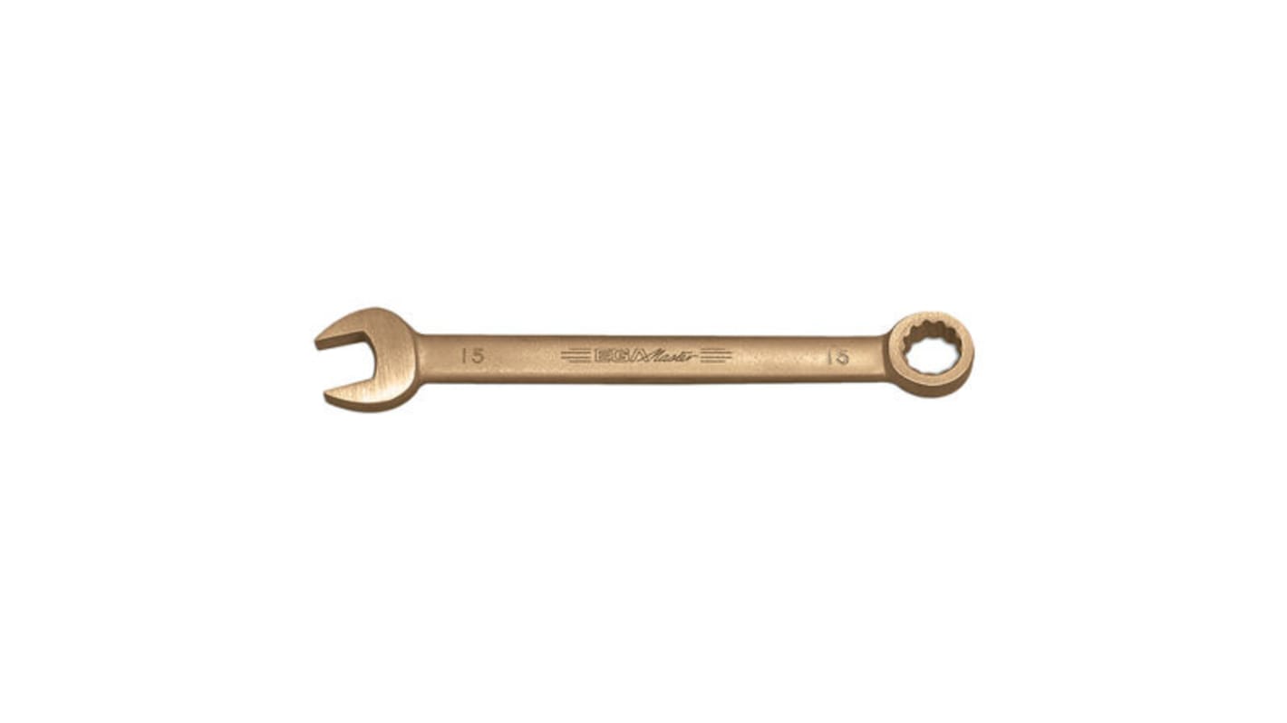 Ega-Master Combination Spanner, 10mm, Metric, Double Ended, 135 mm Overall