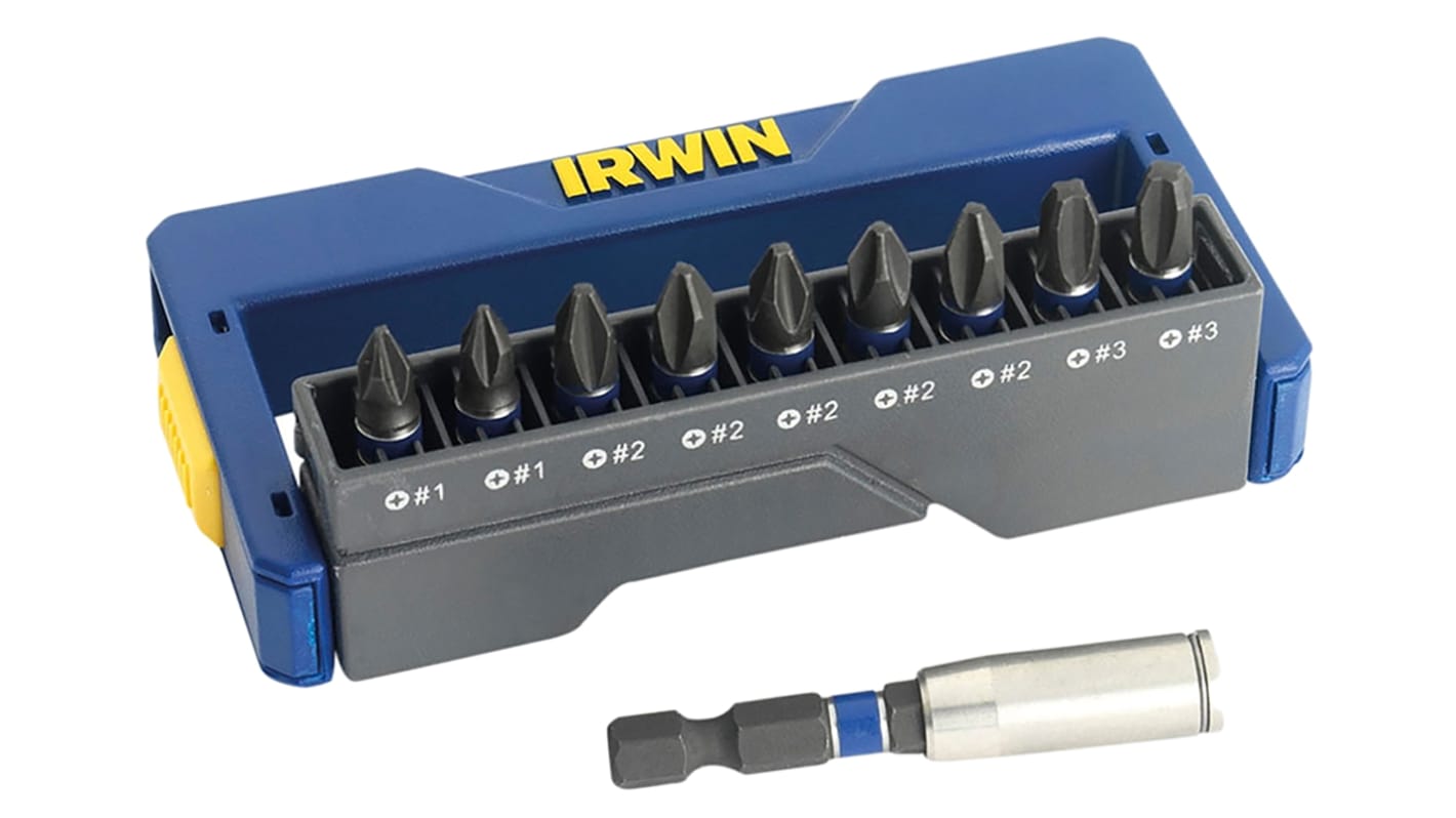 Irwin Phillips Screwdriver Bit, PH1, PH2, PH3 Tip