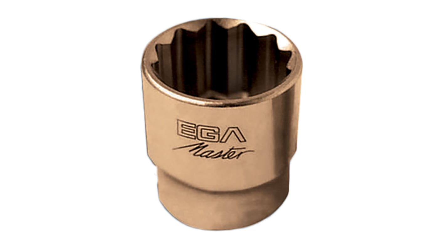 Ega-Master 3/8 in Drive 8mm Bi-Hexagon, 28 mm Overall Length