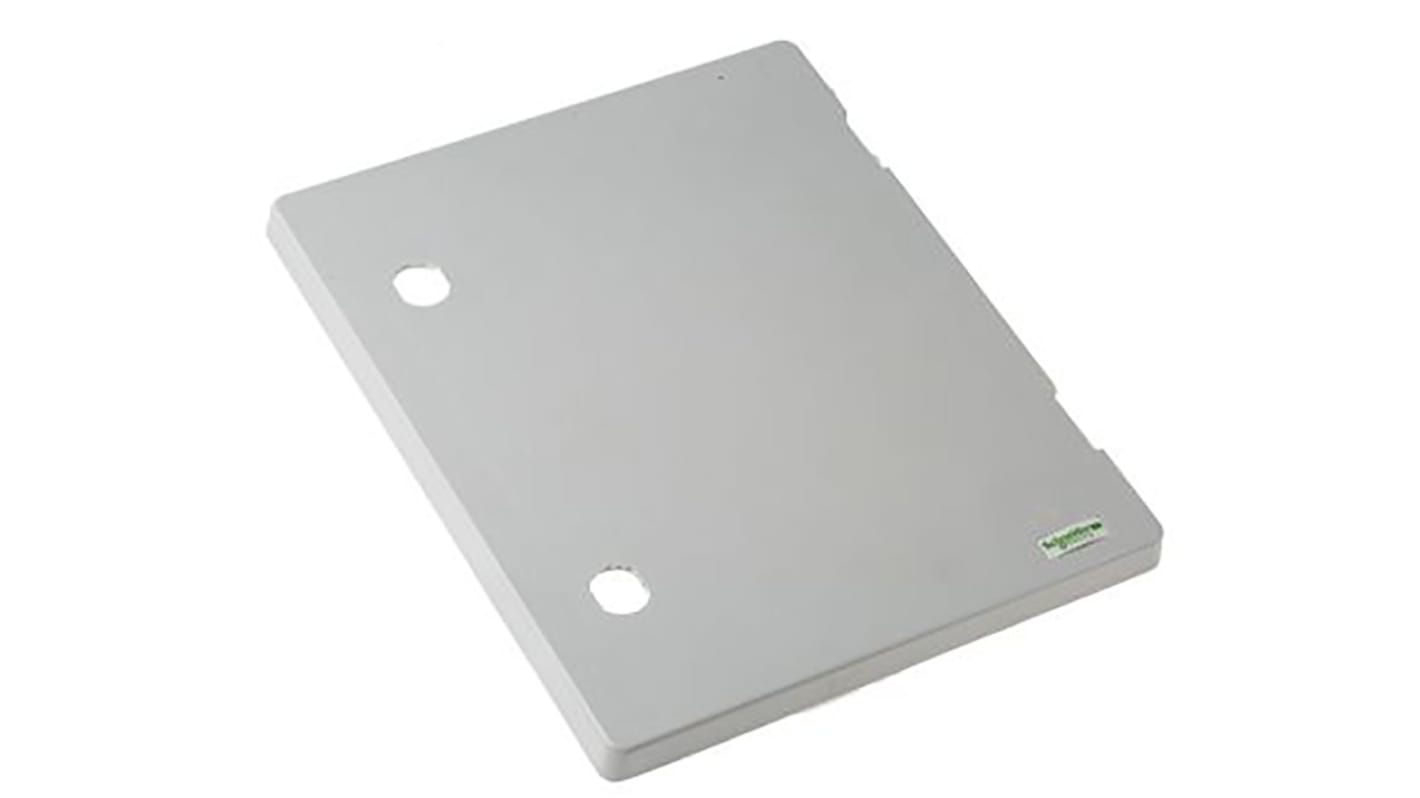 Puerta Schneider Electric de Poliéster reforzado con fibra de vidrio de color Gris, 600 x 400mm, para usar con Armario