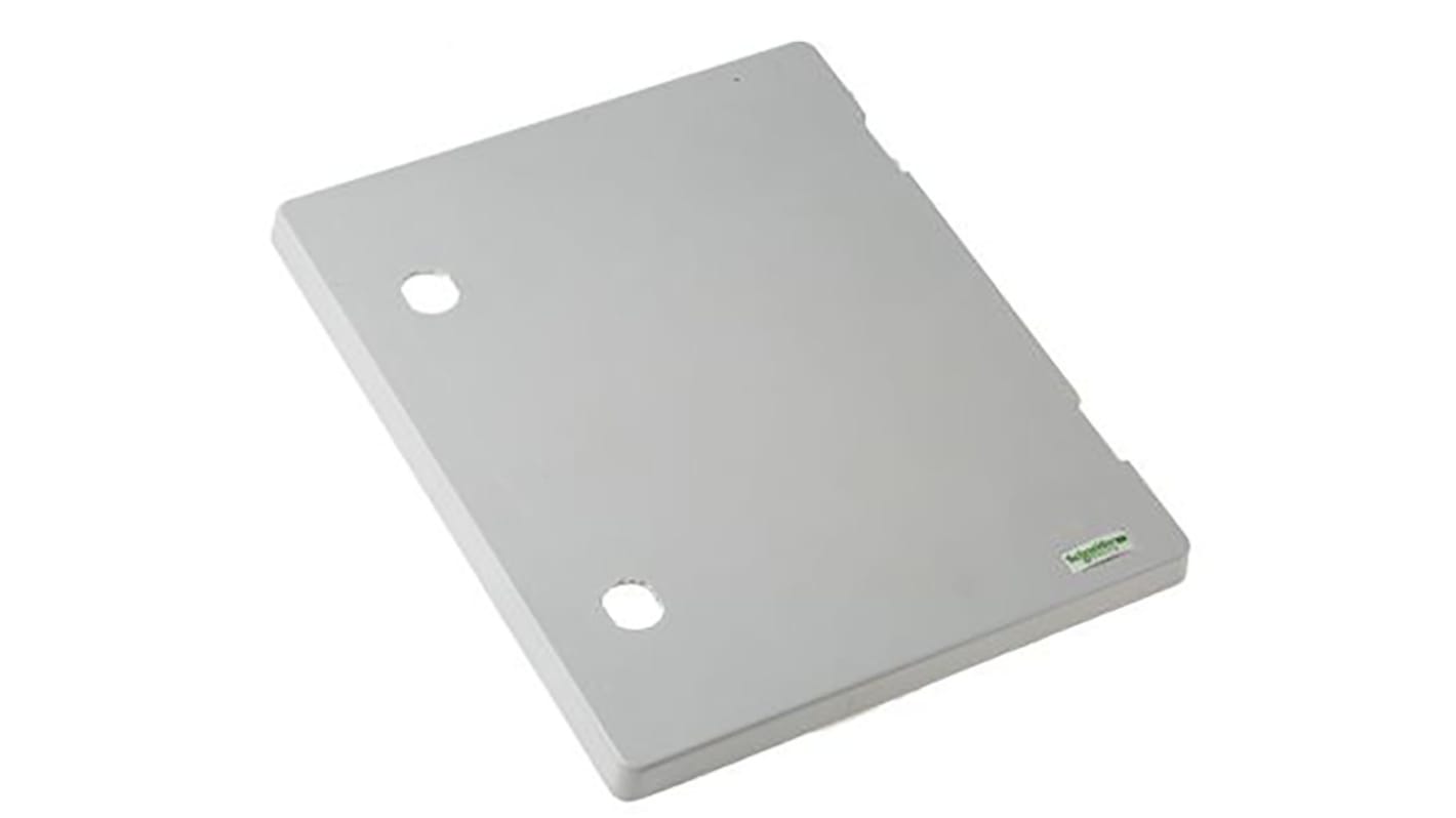 Puerta Schneider Electric de Poliéster reforzado con fibra de vidrio de color Gris, 800 x 600mm, para usar con Armario