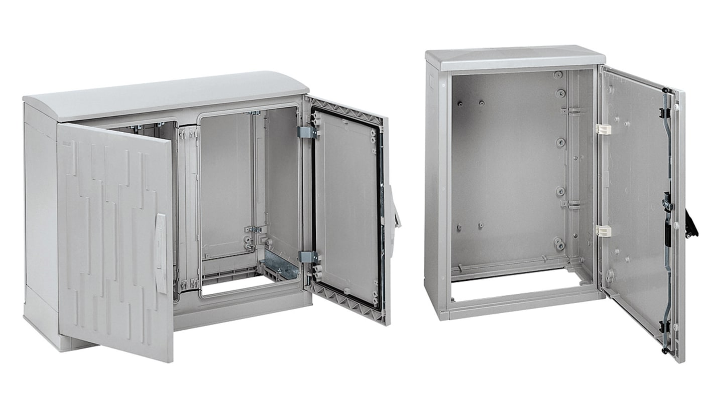 Schneider Electric Thalassa PLD Series PET Single-Door-Door Floor Standing Enclosure, Opaque Door, IP43, IP54, 850 x