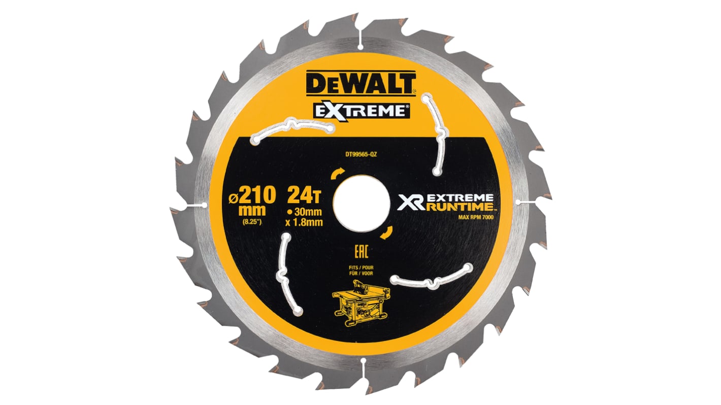 DeWALT 丸のこぎり替刃 DT99565-QZ 刃直径210mm アーバー直径30mm