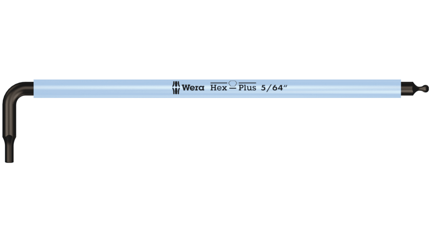Wera zöllig Innensechskant-Schlüssel 5/64Zoll L-Form lang