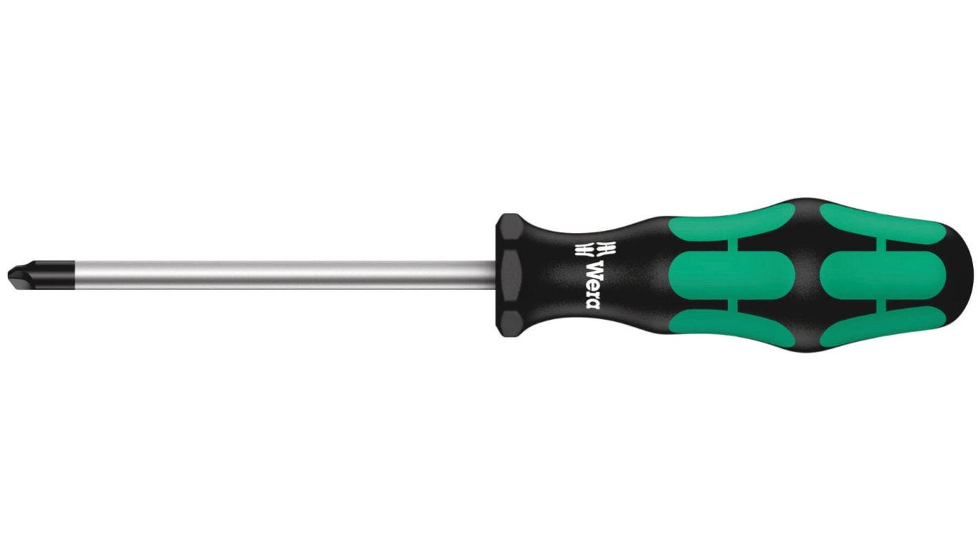 Wera Tri Wing Screwdriver, T2 Tip, 80 mm Blade, 178 mm Overall