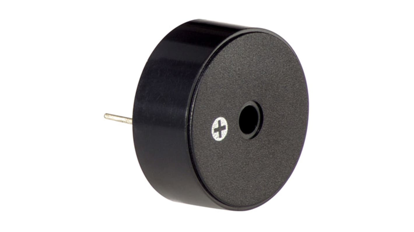 RS PRO Piezo Buzzer Dauerton, 95dB, Durchsteckmontage, 3V dc→20V dc, Intern, ø 23.5mm, 23.5 (Dia.) x 9.5mm