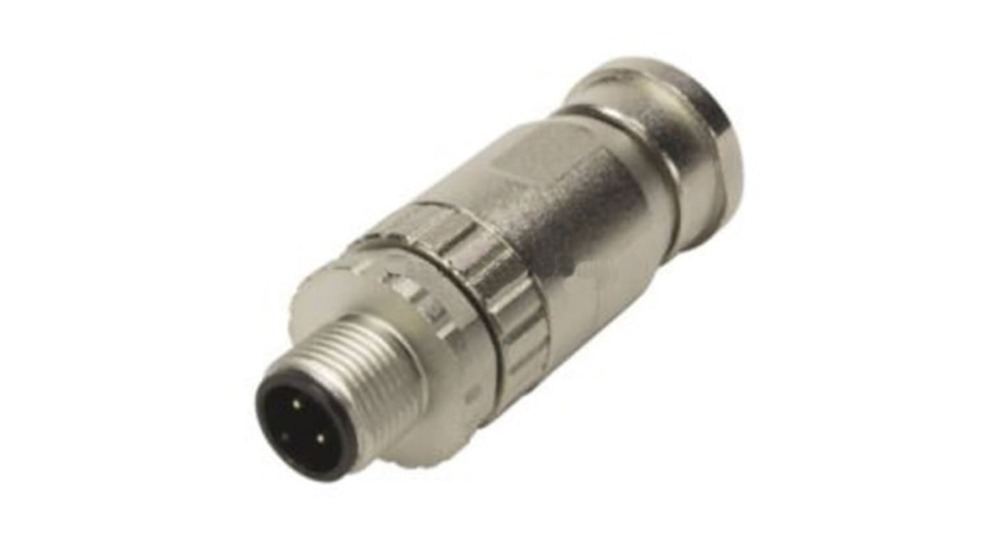 Conector circular Harting hembra serie M8 de 3 vías hembra, montaje aéreo, IP67