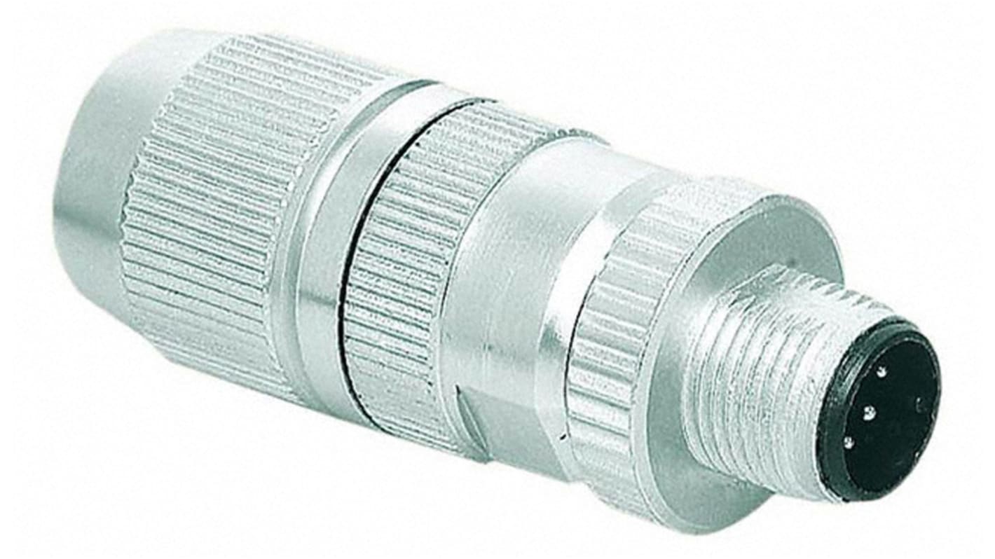 Harting Circular Connector, 3 Contacts, Cable Mount, M12 Connector, Plug, Male, IP65, IP67, Harax M12 Series