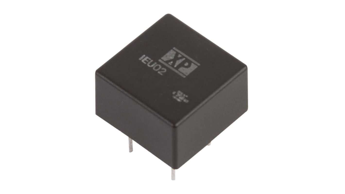 XP Power IEU02 DC-DC Converter, 3.3V dc/ 400mA Output, 4.5 → 10 V dc Input, 2W, Through Hole, +95°C Max Temp