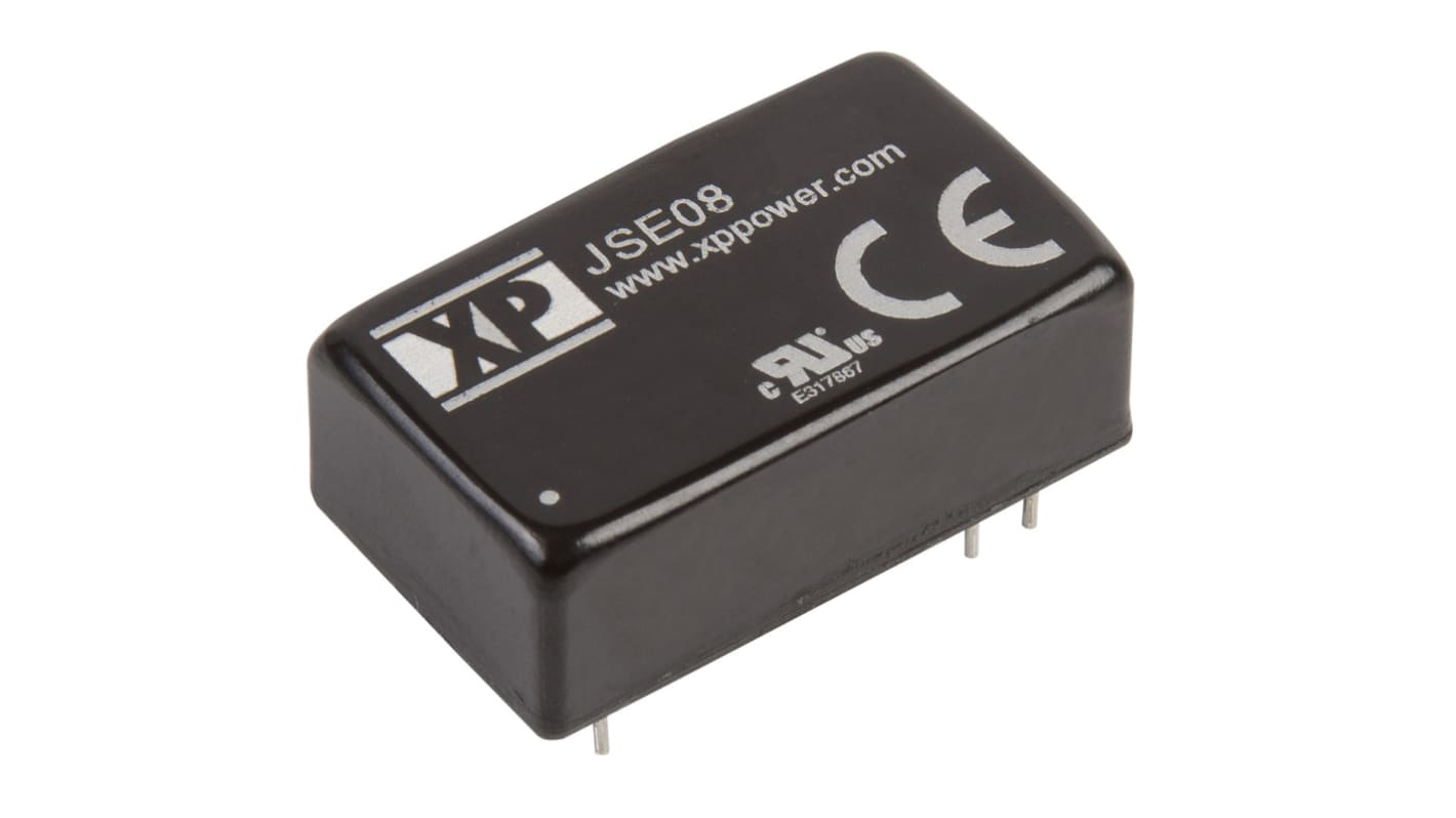 XP Power JSE08 DC/DC-Wandler 8W 12 V dc IN, 3.3V dc OUT / 1.6A Durchsteckmontage 1.5kV dc isoliert