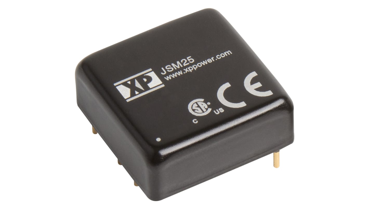 XP Power JSM25 DC/DC-Wandler 25W 12 V dc IN, 5V dc OUT / 5A Durchsteckmontage 1.5kV dc isoliert