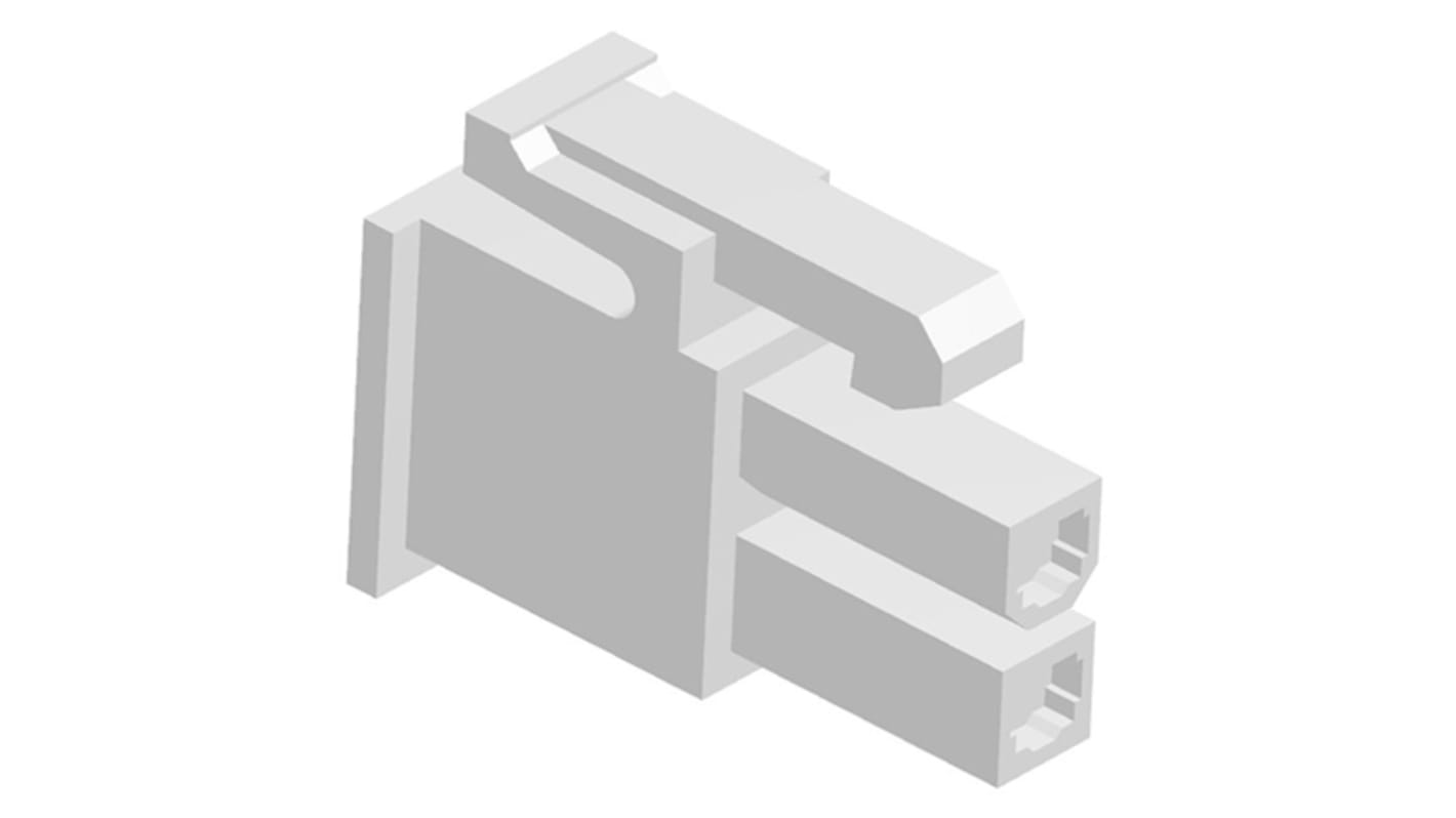 TE Connectivity, VAL-U-LOK Female Connector Housing, 4.2mm Pitch, 2 Way, 2 Row