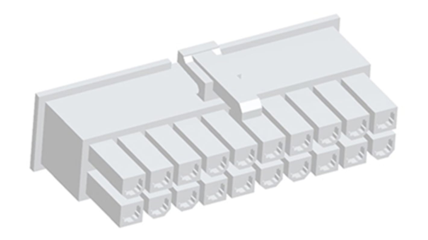 TE Connectivity VAL-U-LOK Steckverbindergehäuse Buchse 4.2mm, 20-polig / 2-reihig Gerade, Kabelmontage für