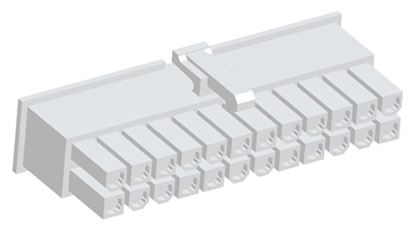 TE Connectivity VAL-U-LOK Steckverbindergehäuse Buchse 4.2mm, 24-polig / 2-reihig gerade, Tafelmontage für