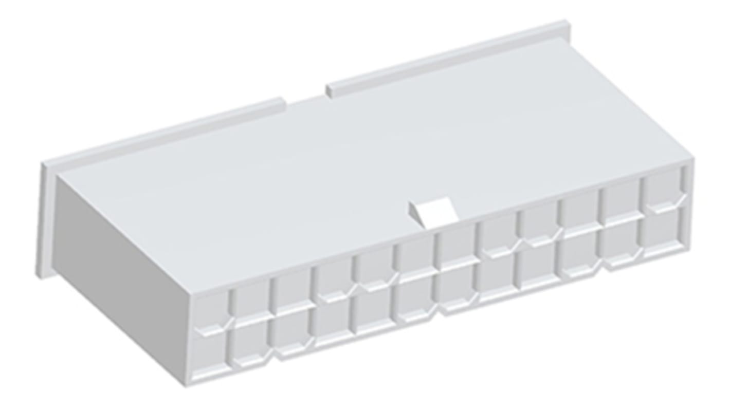 TE Connectivity, VAL-U-LOK Male Connector Housing, 4.2mm Pitch, 24 Way, 2 Row